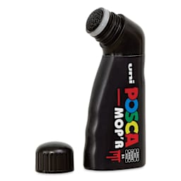 Posca Mop'r Paint Marker - Black with cap off