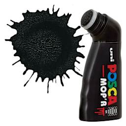 Posca Mop'r Paint Marker - Black, marker with swatch