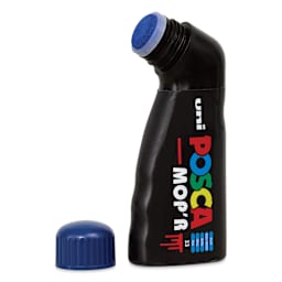 Uni Posca Mop'r Paint Marker - Blue with cap off