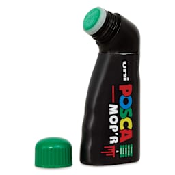 Posca Mop'r Paint Marker - Green with cap off