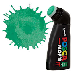 Posca Mop'r Paint Marker - Green, marker with swatch