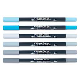 Faber-Castell Goldfaber Sketch Dual-Tip Markers - Production Design, Set of 6, caps on