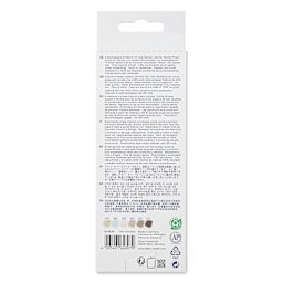 Faber-Castell Goldfaber Sketch Dual-Tip Markers - Architecture, Set of 6, back of the packaging
