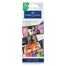 Faber-Castell Goldfaber Sketch Dual-Tip Markers - Graphic Novel, Set of 6, front of the packaging
