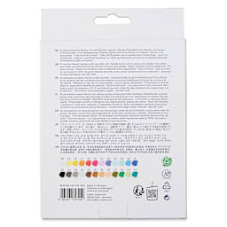 Faber-Castell Goldfaber Sketch Dual-Tip Markers - Assorted Colors, Set of 24, back of the packaging