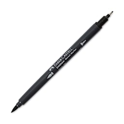 Faber-Castell Goldfaber Sketch Dual-Tip Marker - 199 Black, caps off