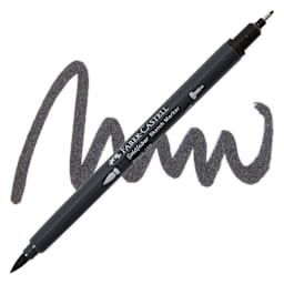 Faber-Castell Goldfaber Sketch Dual-Tip Marker - 199 Black, swatch and marker