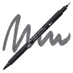 Faber-Castell Goldfaber Sketch Dual-Tip Marker - 336 Neutral Grey VI, swatch and marker