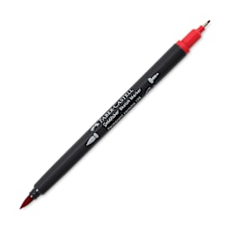 Faber-Castell Goldfaber Sketch Dual-Tip Marker - 126 Permanent Carmine, caps off