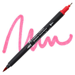 Faber-Castell Goldfaber Sketch Dual-Tip Marker - 126 Permanent Carmine, swatch and marker