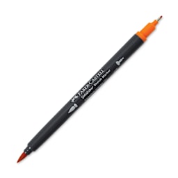 Faber-Castell Goldfaber Sketch Dual-Tip Marker - 111 Cadmium Orange, caps off