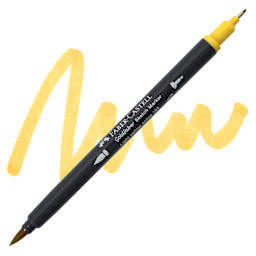 Faber-Castell Goldfaber Sketch Dual-Tip Marker - 183 Light Yellow Ochre, swatch and marker