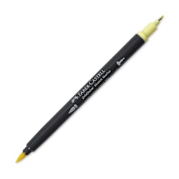 Faber-Castell Goldfaber Sketch Dual-Tip Marker - 104 Light Yellow Glaze, caps off