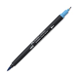 Faber-Castell Goldfaber Sketch Dual-Tip Marker - 451 Saltwater Blue, caps off