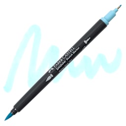 Faber-Castell Goldfaber Sketch Dual-Tip Marker - 164 Water Blue, swatch and marker