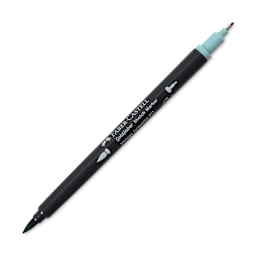 Faber-Castell Goldfaber Sketch Dual-Tip Marker - 311 Vintage Turquoise, caps off