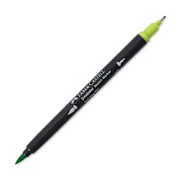 Faber-Castell Goldfaber Sketch Dual-Tip Marker - 207 Dull Lime, caps off