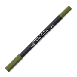 Faber-Castell Goldfaber Sketch Dual-Tip Marker - 173 Olive Green Yellowish, caps on