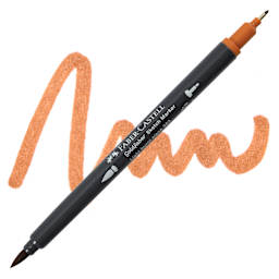 Faber-Castell Goldfaber Sketch Dual-Tip Marker - 383 Light Burnt Sienna, swatch and marker