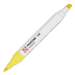 Pantone Dual Tip Marker - 100, marker with caps off
