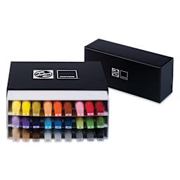 Pantone Dual Tip Markers - Assorted Colors, Set of 27, markers inside the packaging 