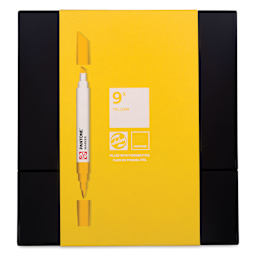 Pantone Dual Tip Markers - Yellow, Set of 9, front of the packaging