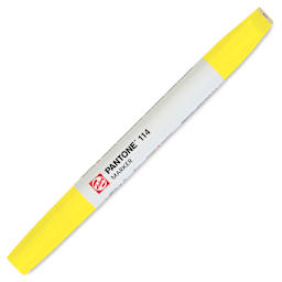 Pantone Dual Tip Marker - 114, marker with caps on