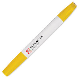 Pantone Dual Tip Marker - 116, marker with caps on