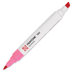 Pantone Dual Tip Marker - 183, marker with caps off