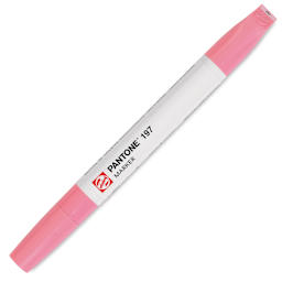 Pantone Dual Tip Marker - 197, marker with caps on