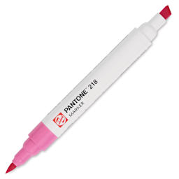 Pantone Dual Tip Marker - 218, marker with caps off