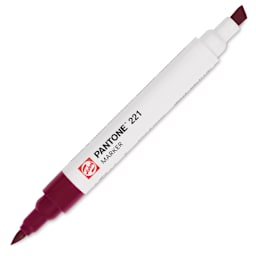 Pantone Dual Tip Marker - 221, markers with caps off