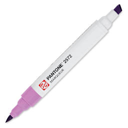 Pantone Dual Tip Marker - 2572, caps off