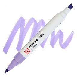 Pantone Dual Tip Marker - 2645, swatch and marker