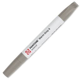 Pantone Dual Tip Marker - Warm Gray 6, caps on