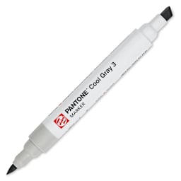 Pantone Dual Tip Marker - Cool Gray 3, caps off