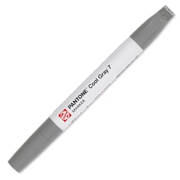 Pantone Dual Tip Marker - Cool Gray 7, caps on
