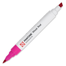 Pantone Dual Tip Marker - Rhod. Red, caps off