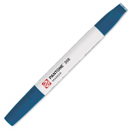 Pantone Dual Tip Marker - 308, marker with caps on