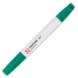 Pantone Dual Tip Marker - 327, marker with caps on