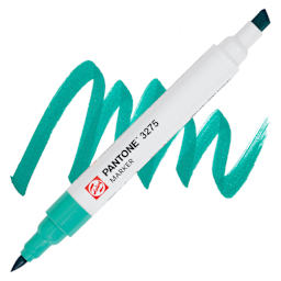 Pantone Dual Tip Marker - 3275, swatch and marker