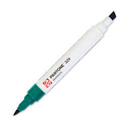 Pantone Dual Tip Marker - 329, marker with caps off