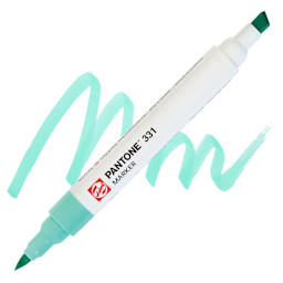Pantone Dual Tip Marker - 331, swatch and marker