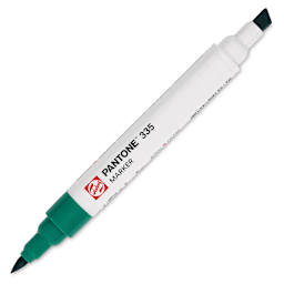 Pantone Dual Tip Marker - 335, marker with caps off