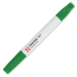 Pantone Dual Tip Marker - 347, marker with caps on