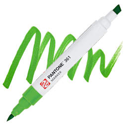 Pantone Dual Tip Marker - 361, swatch and marker