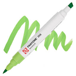 Pantone Dual Tip Marker - 366, swatch and marker