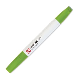 Pantone Dual Tip Marker - 377, marker with caps on