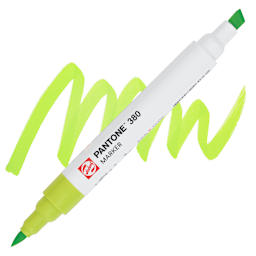 Pantone Dual Tip Marker - 380, swatch and marker
