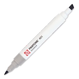 Pantone Dual Tip Marker - 401, marker with caps off